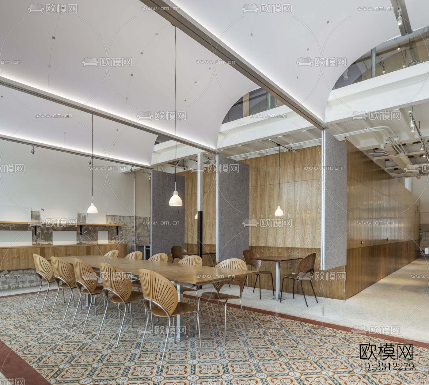 现代咖啡奶茶效果图下载（渲染图6）