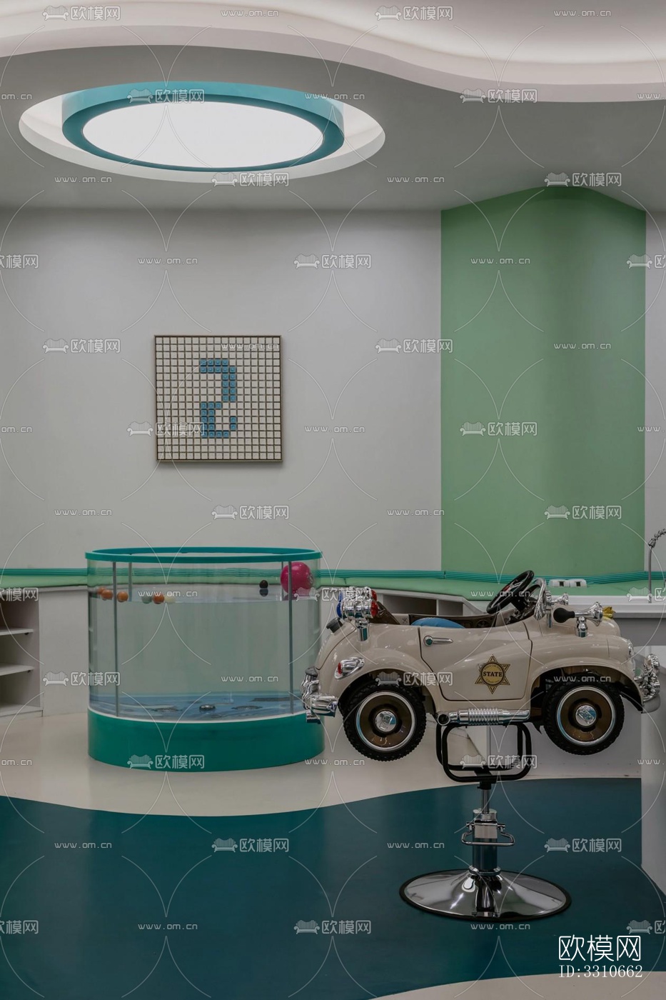 现代儿童游乐效果图下载（渲染图6）