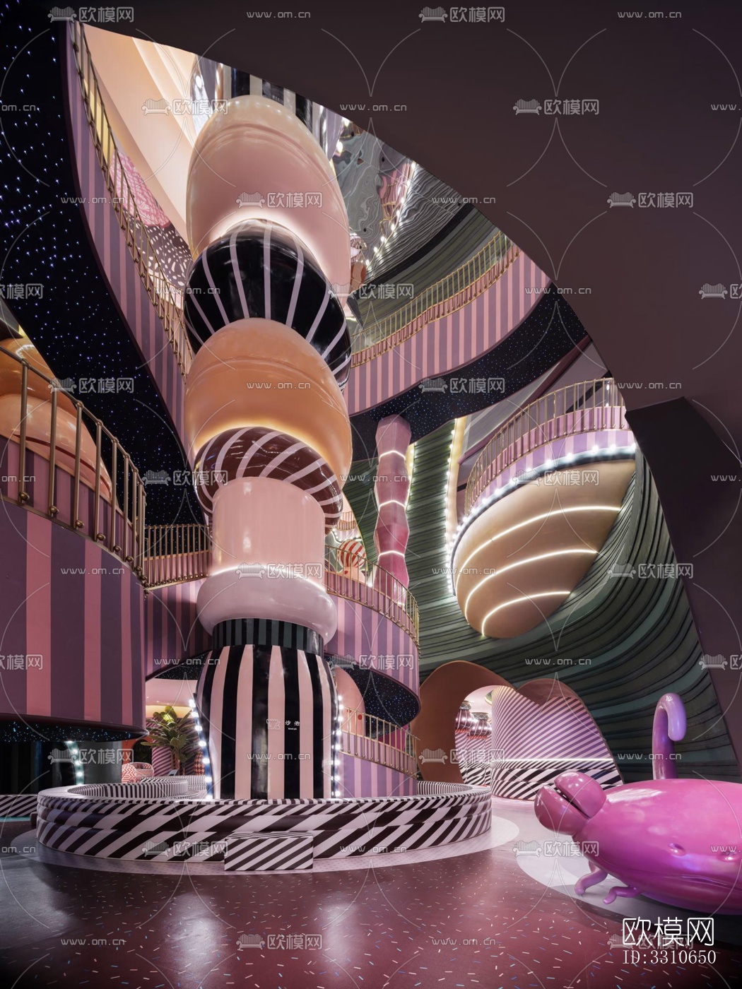 现代儿童游乐效果图下载（渲染图9）