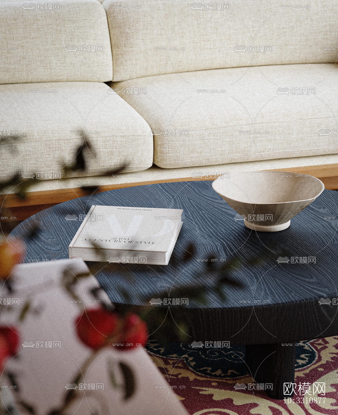 现代客餐厅效果图下载（渲染图4）