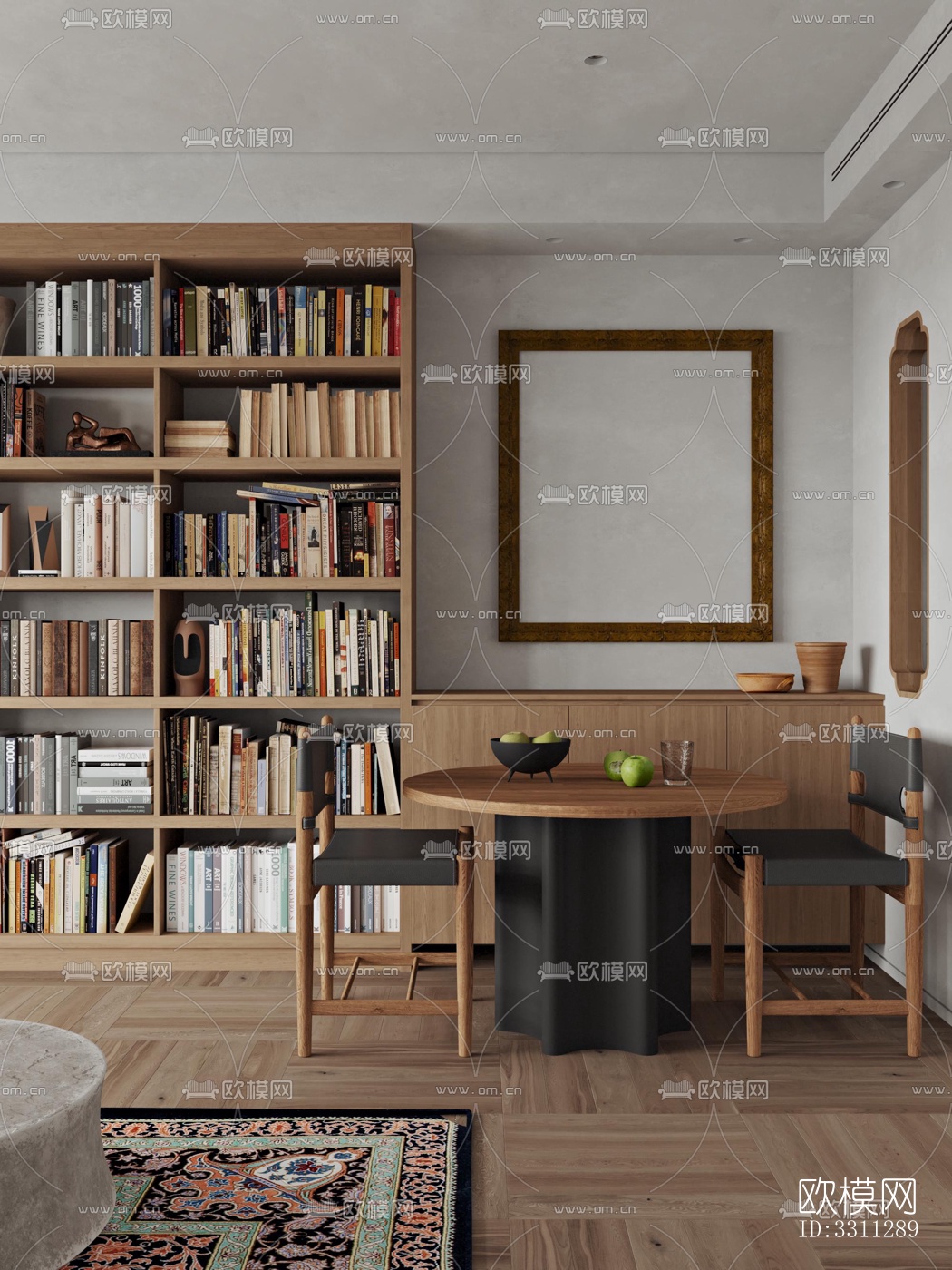 现代客餐厅效果图下载（渲染图2）