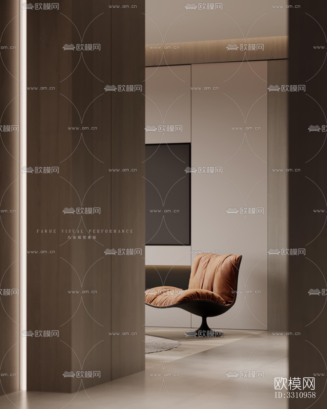 现代客餐厅效果图下载（渲染图12）