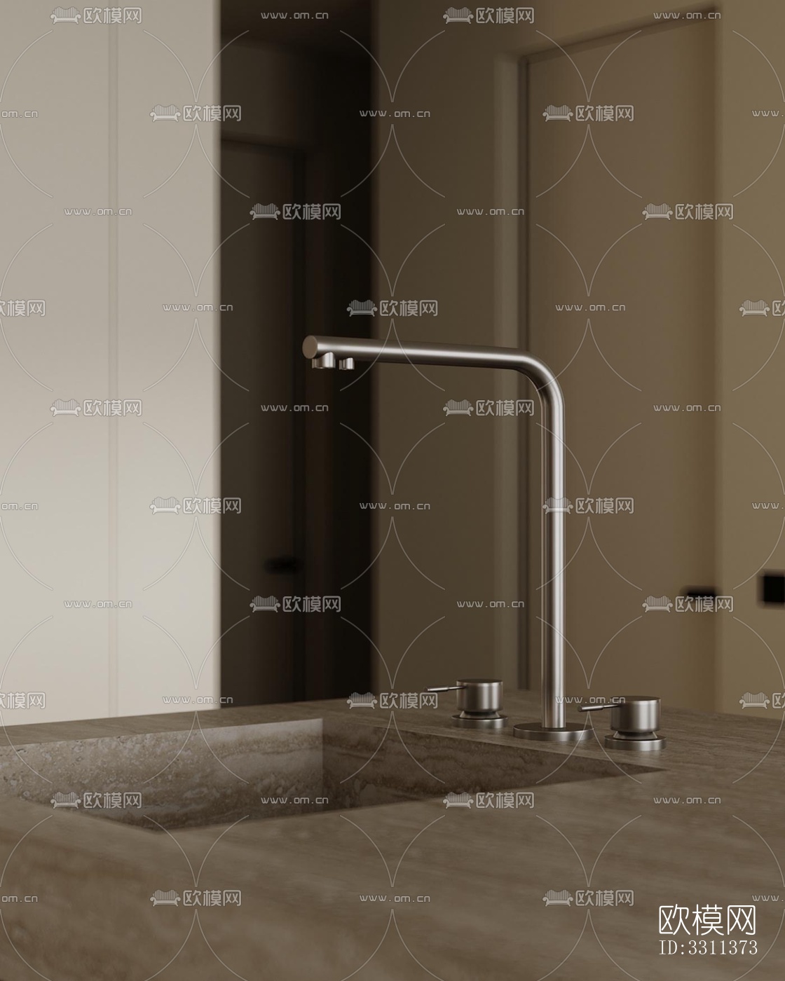 现代客餐厅效果图下载（渲染图10）