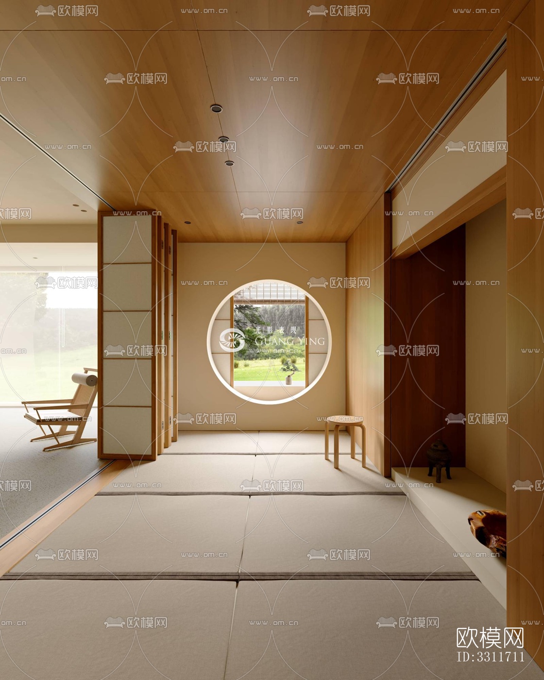 现代客餐厅效果图下载（渲染图3）