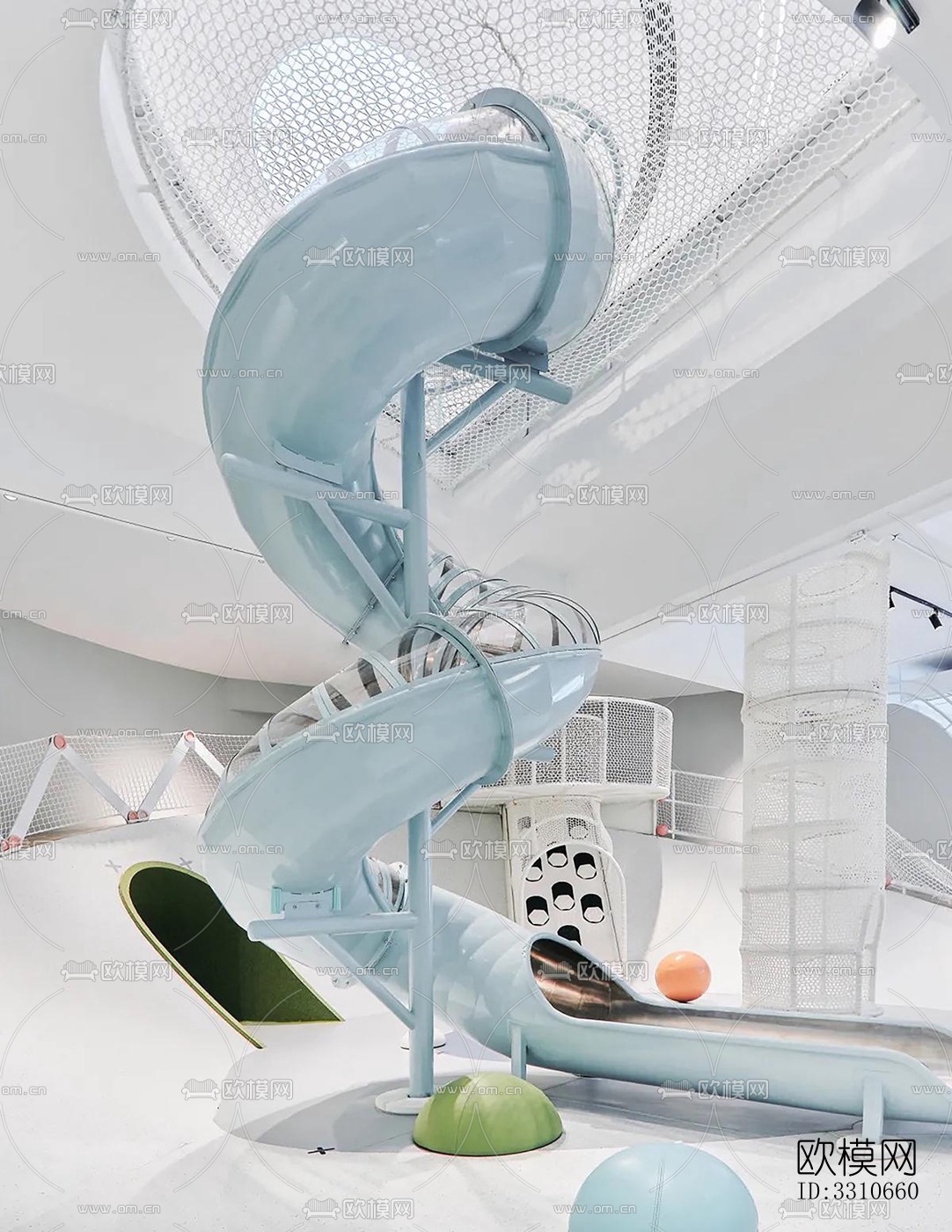 现代儿童游乐效果图下载（渲染图5）