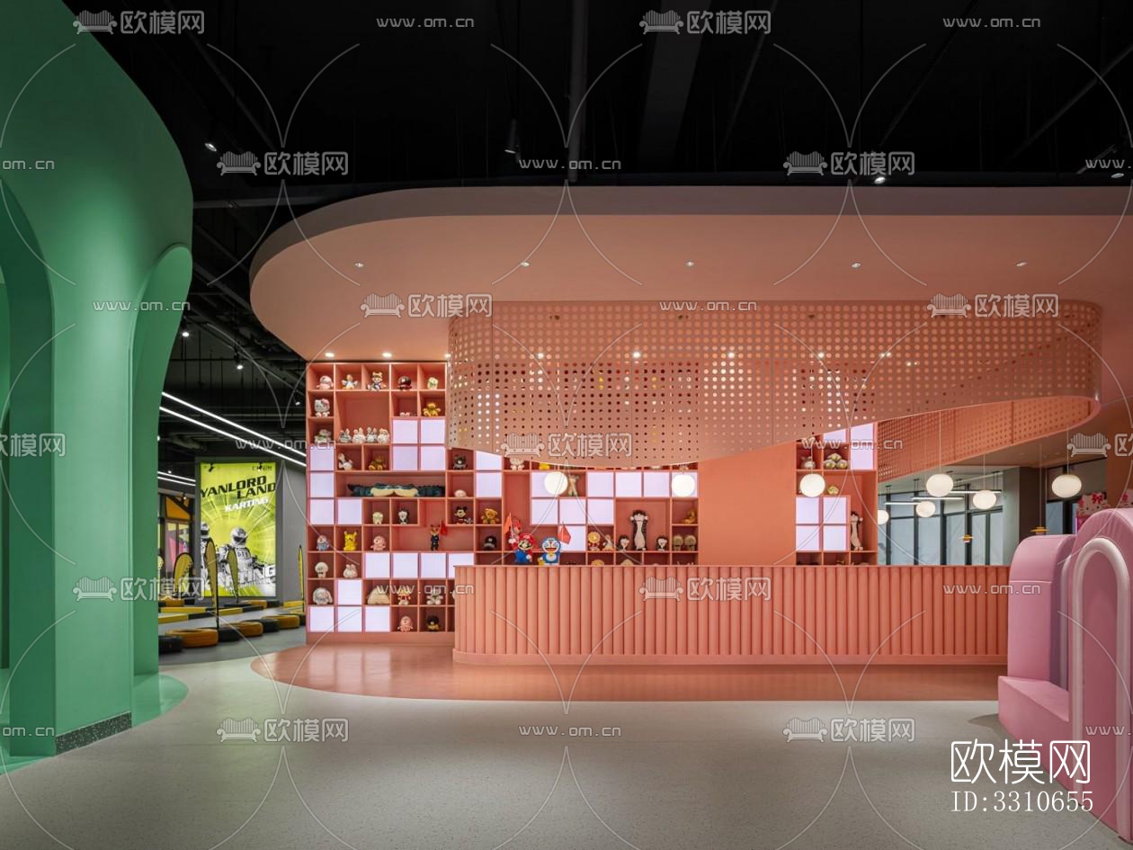 现代儿童游乐效果图下载（渲染图14）