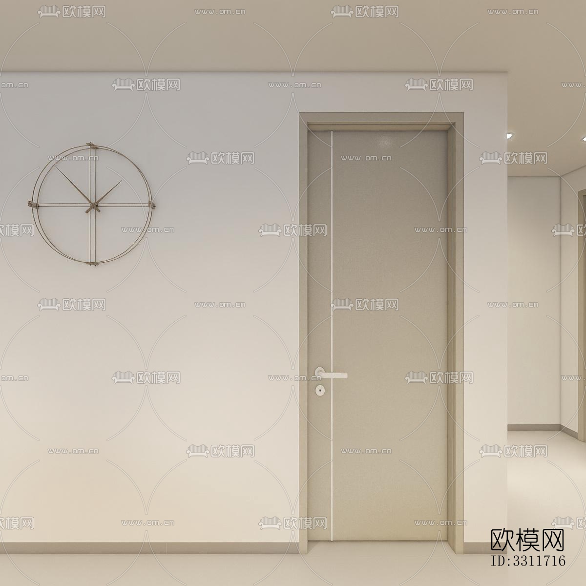 现代客餐厅效果图下载（渲染图4）