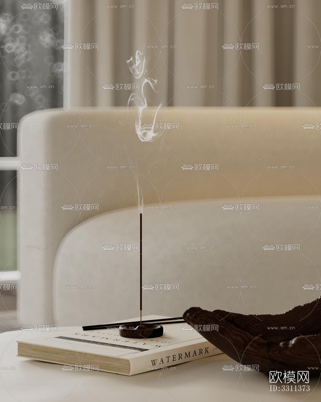 现代客餐厅效果图下载（渲染图6）