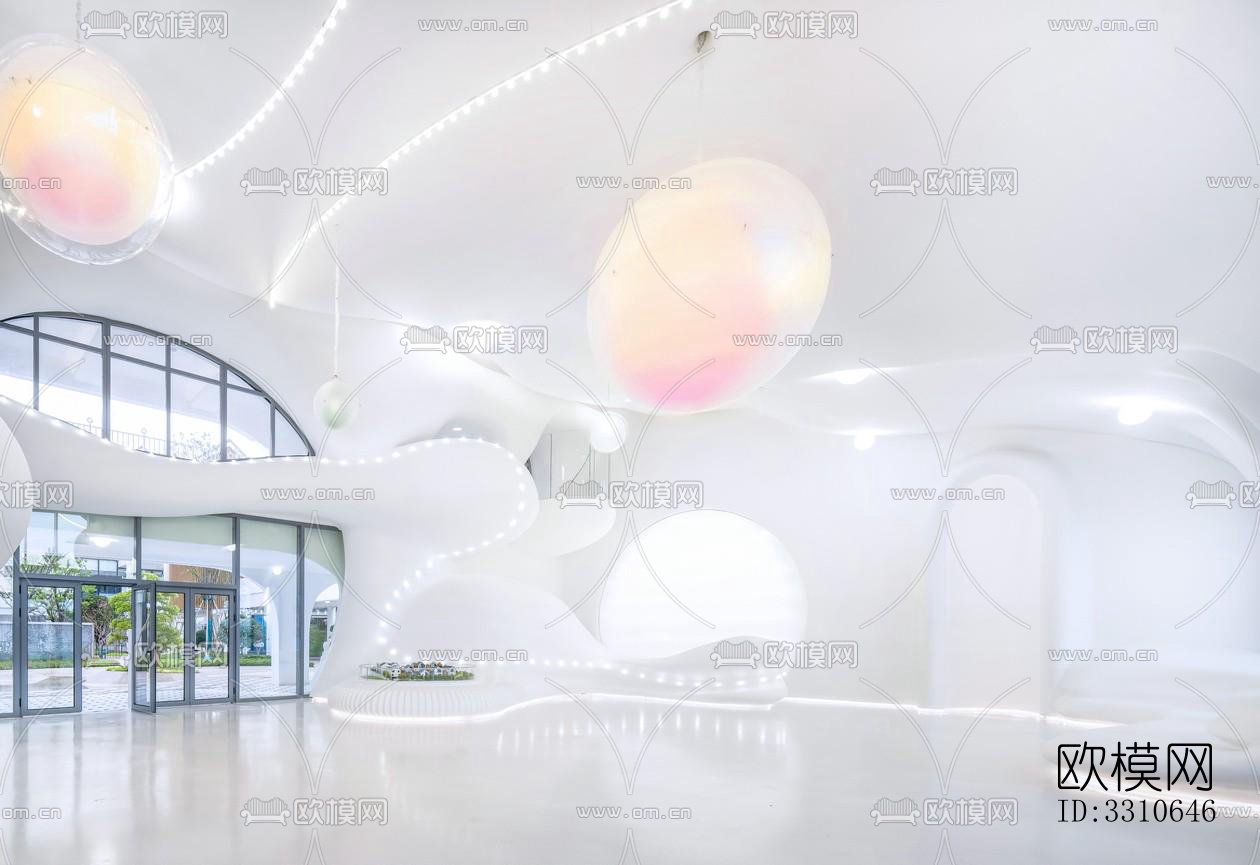 现代儿童游乐效果图下载（渲染图14）