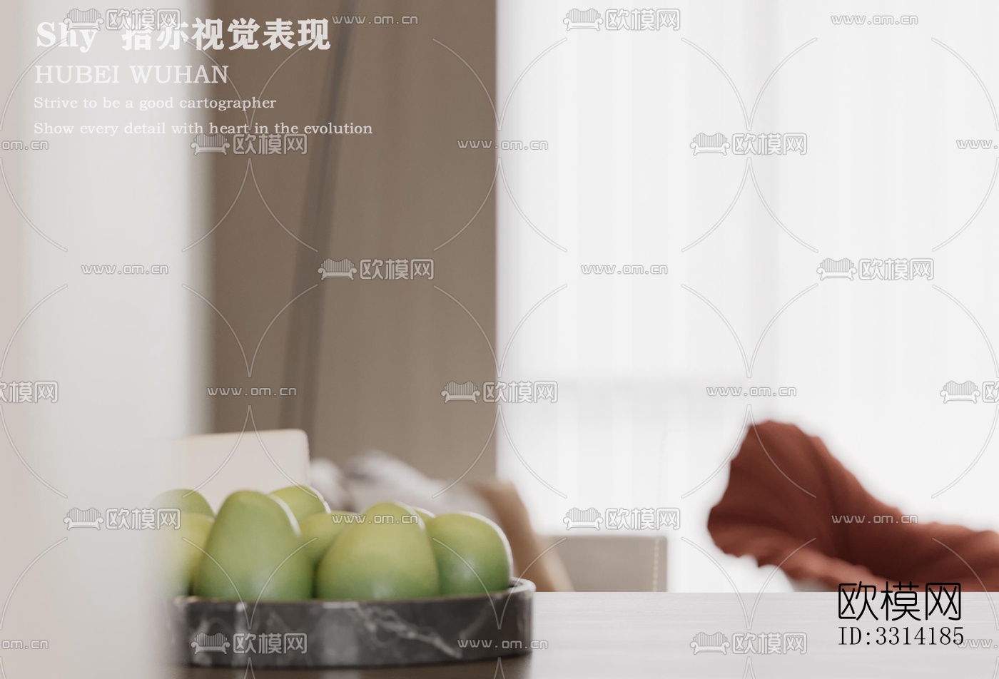 现代客餐厅效果图下载（渲染图11）