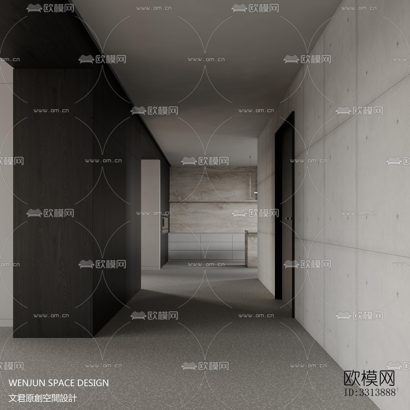 现代客餐厅效果图下载（渲染图9）