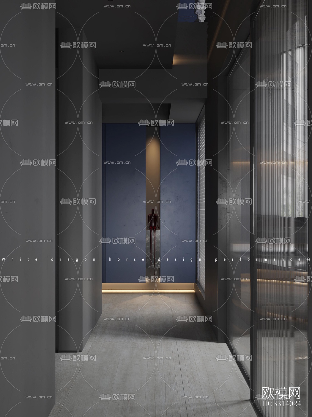 现代客餐厅效果图下载（渲染图7）