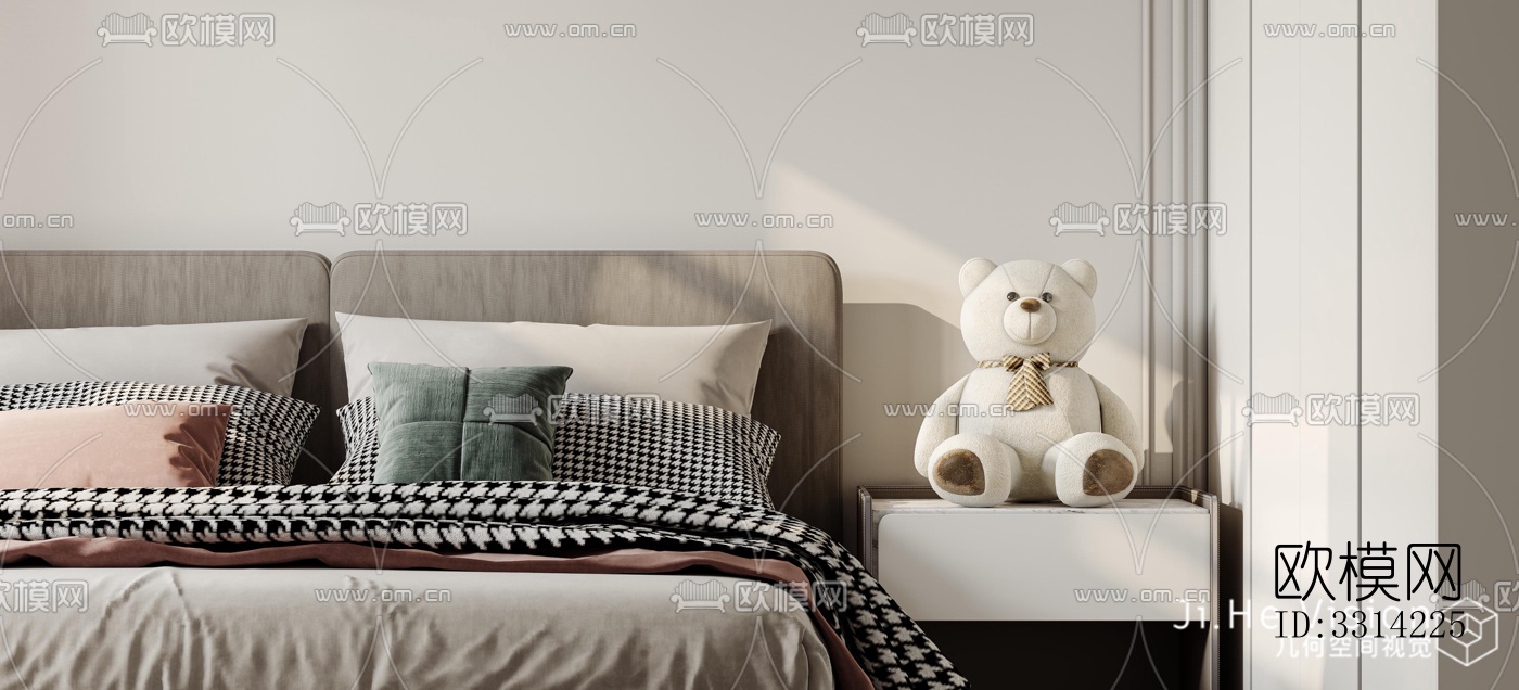 现代客餐厅效果图下载（渲染图12）