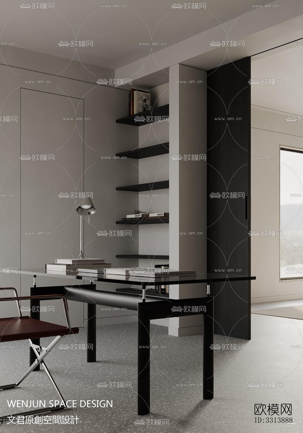 现代客餐厅效果图下载（渲染图7）