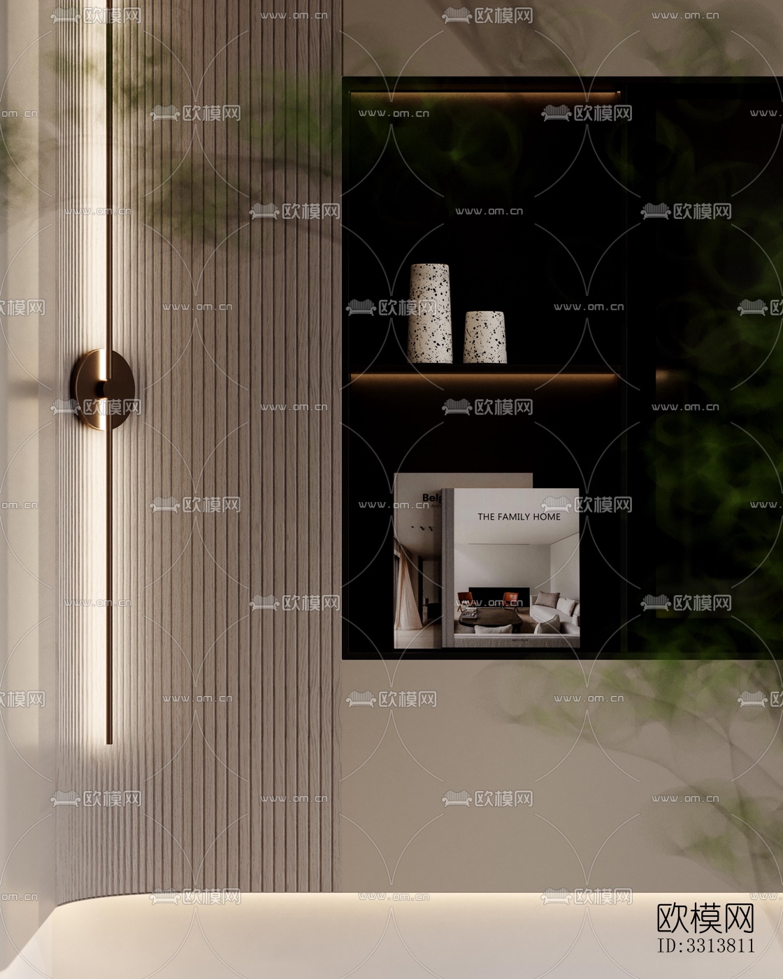 现代客餐厅效果图下载（渲染图8）