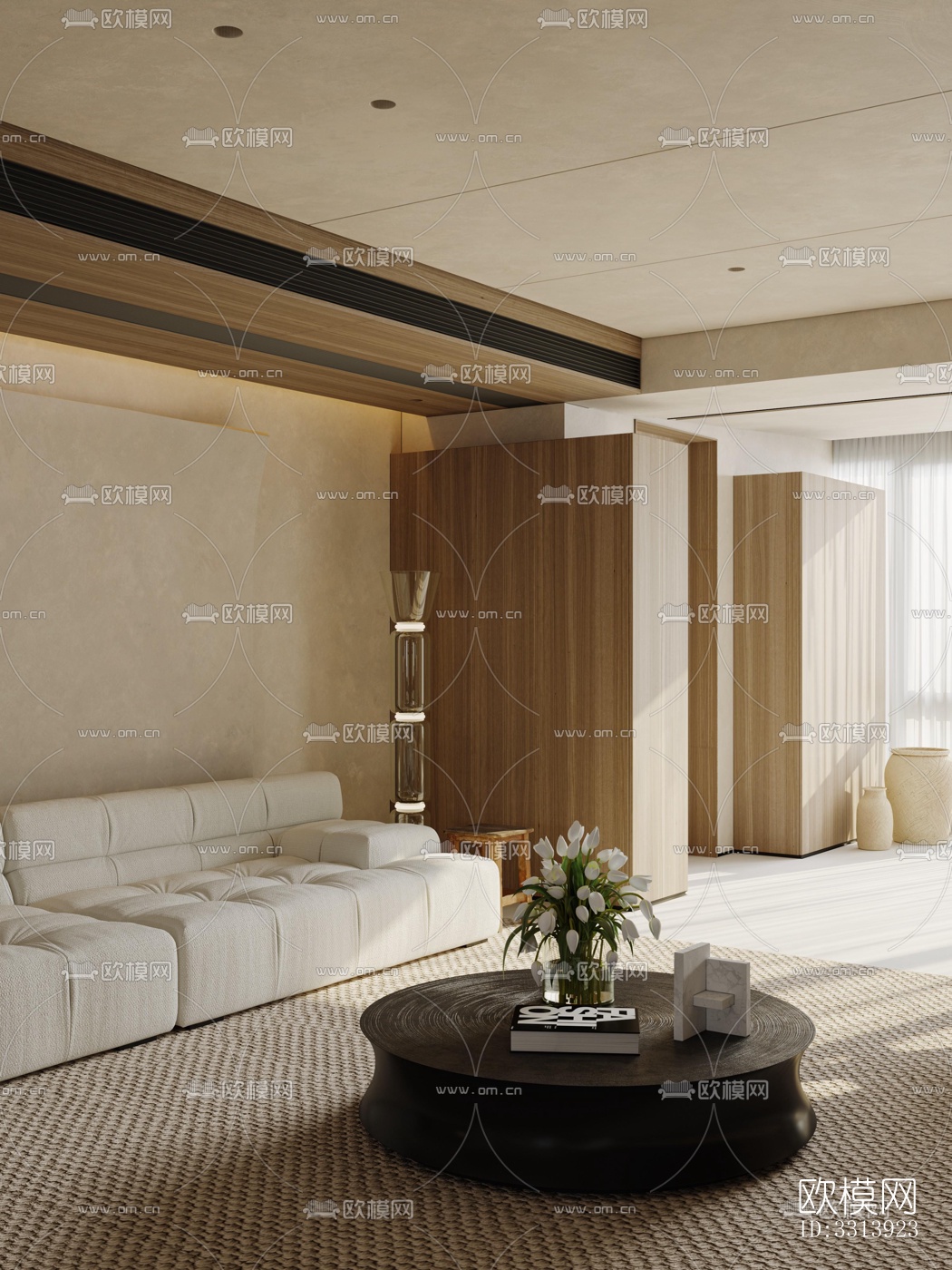 现代客餐厅效果图下载（渲染图9）