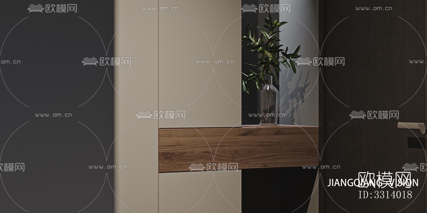 现代客餐厅效果图下载（渲染图10）