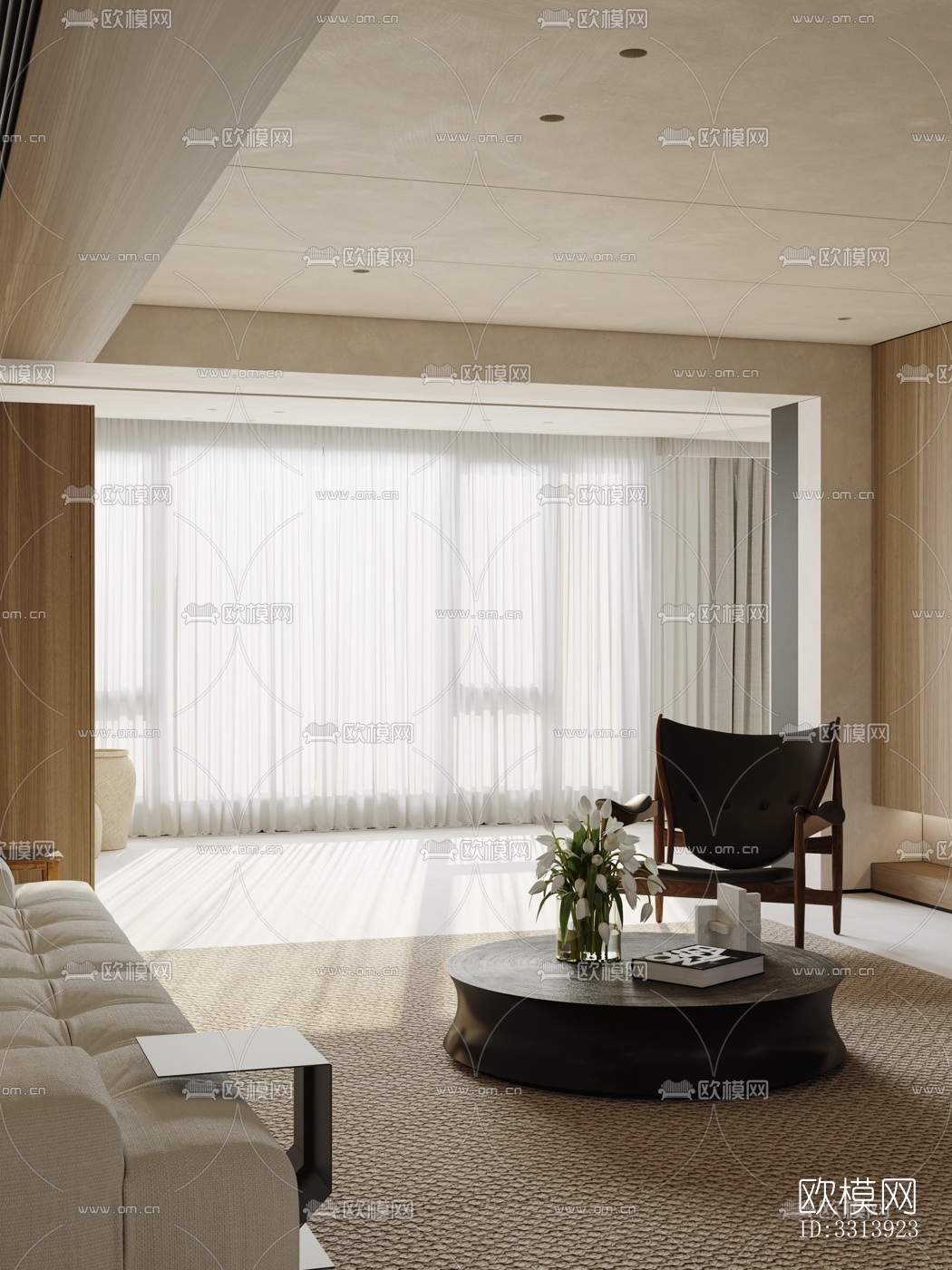 现代客餐厅效果图下载（渲染图11）