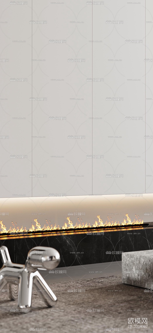 现代客餐厅效果图下载（渲染图7）