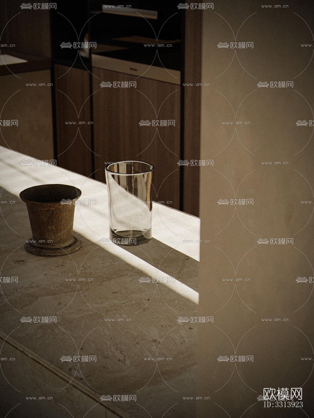 现代客餐厅效果图下载（渲染图5）