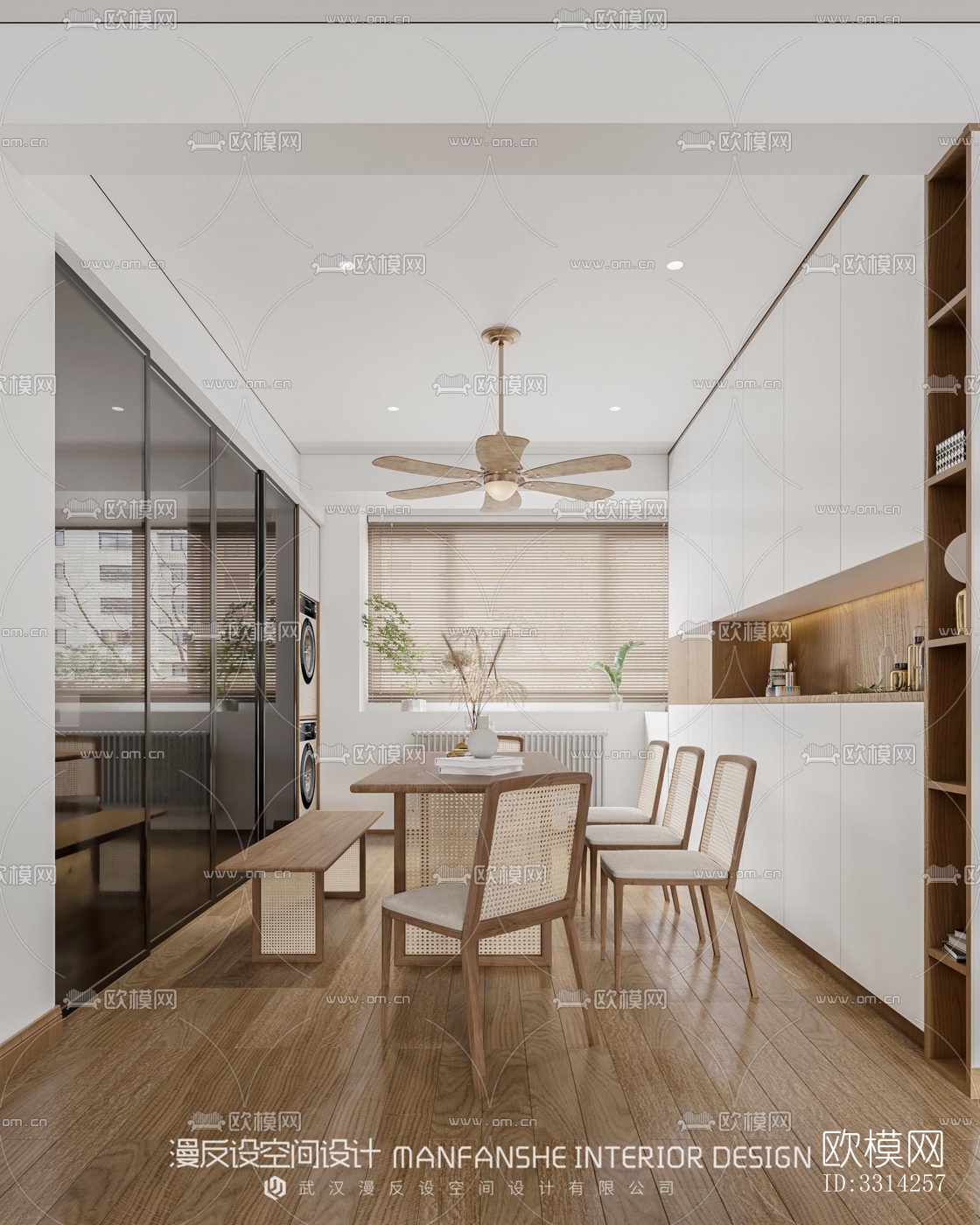 现代客餐厅效果图下载（渲染图8）