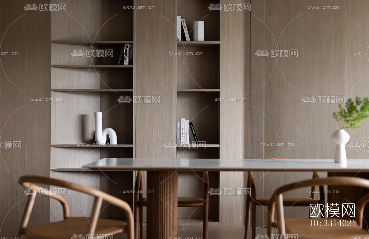 现代客餐厅效果图下载（渲染图6）