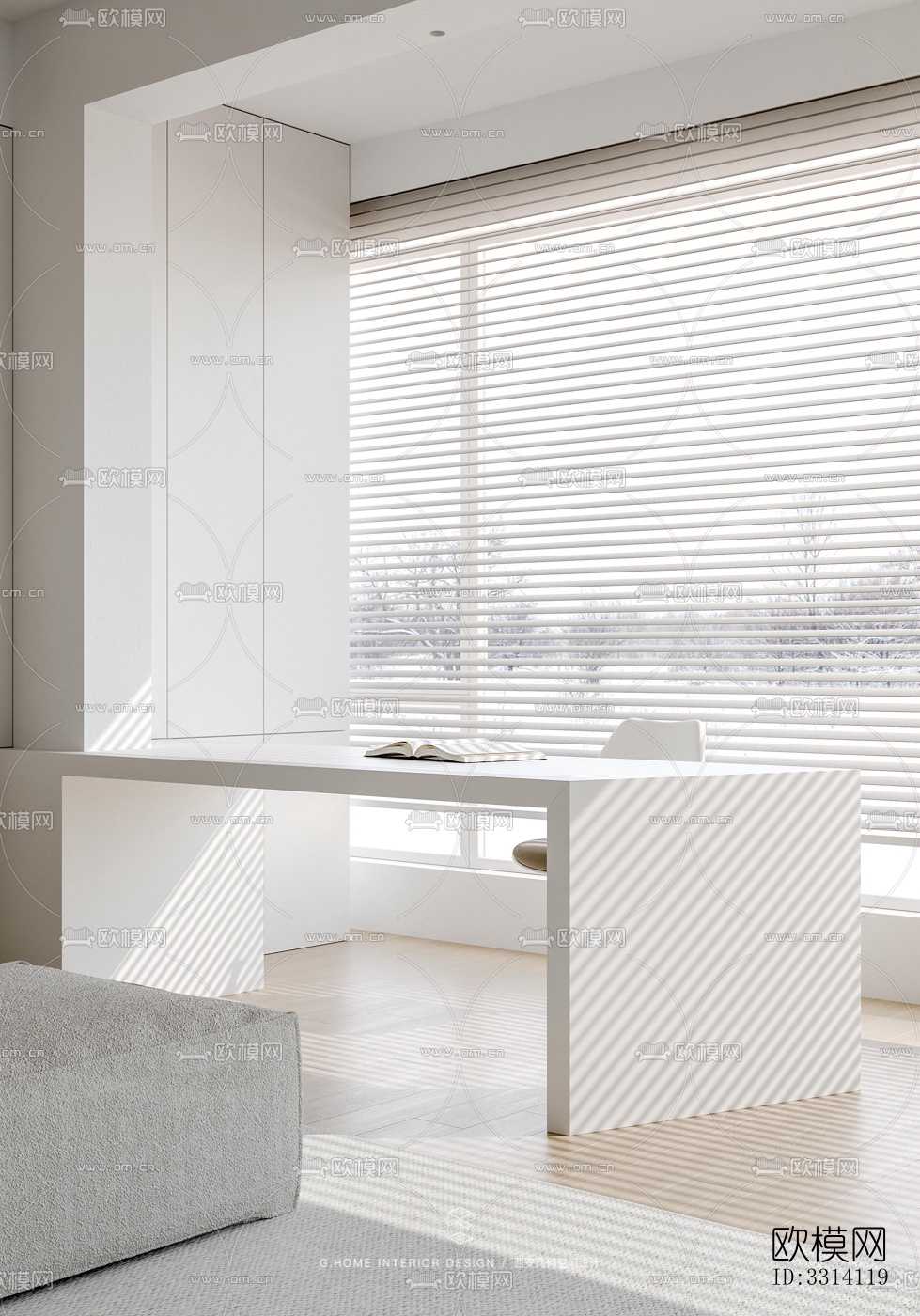 现代客餐厅效果图下载（渲染图12）