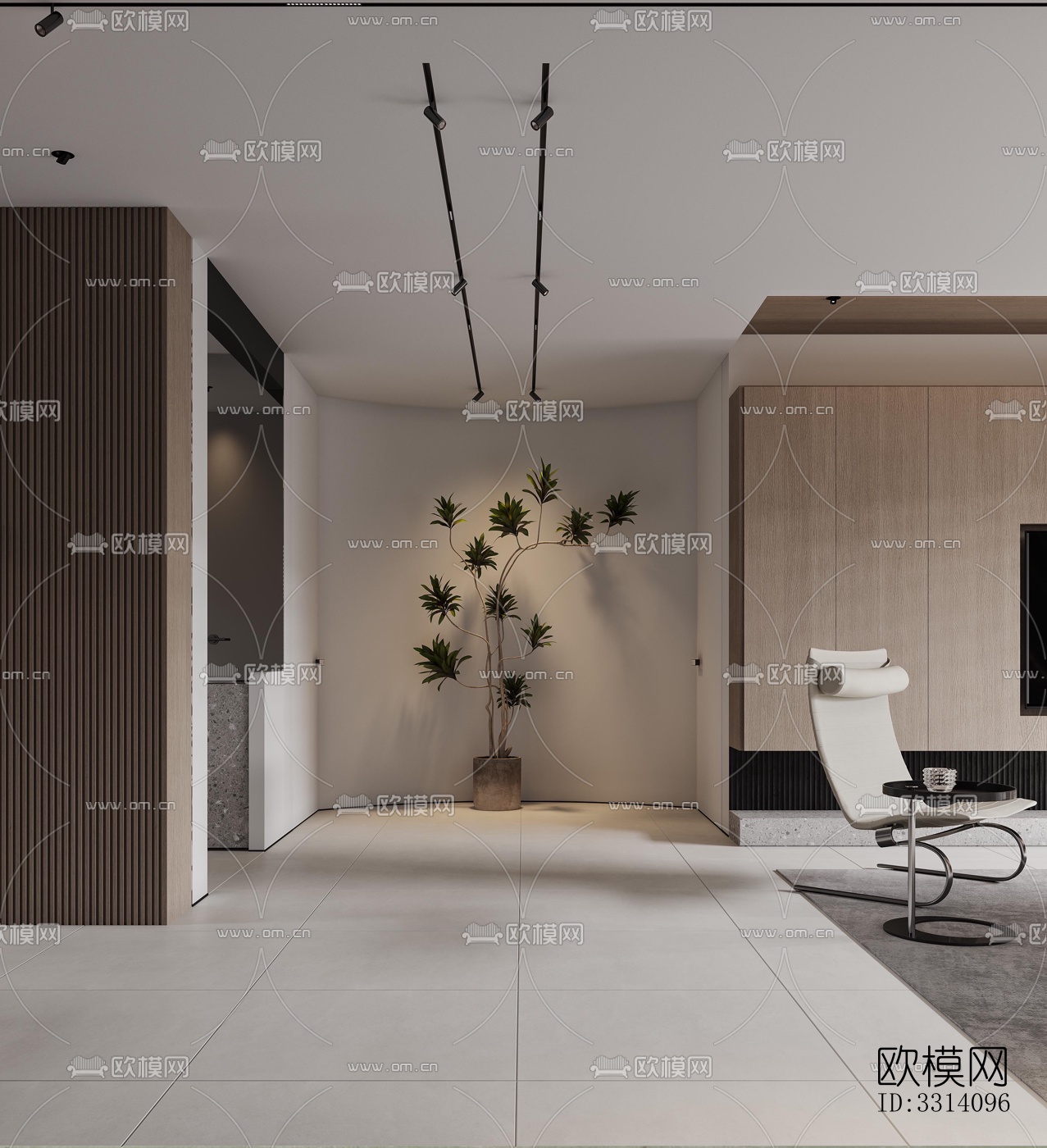 现代客餐厅效果图下载（渲染图8）