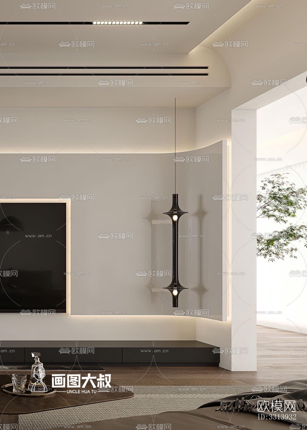 现代客餐厅效果图下载（渲染图7）