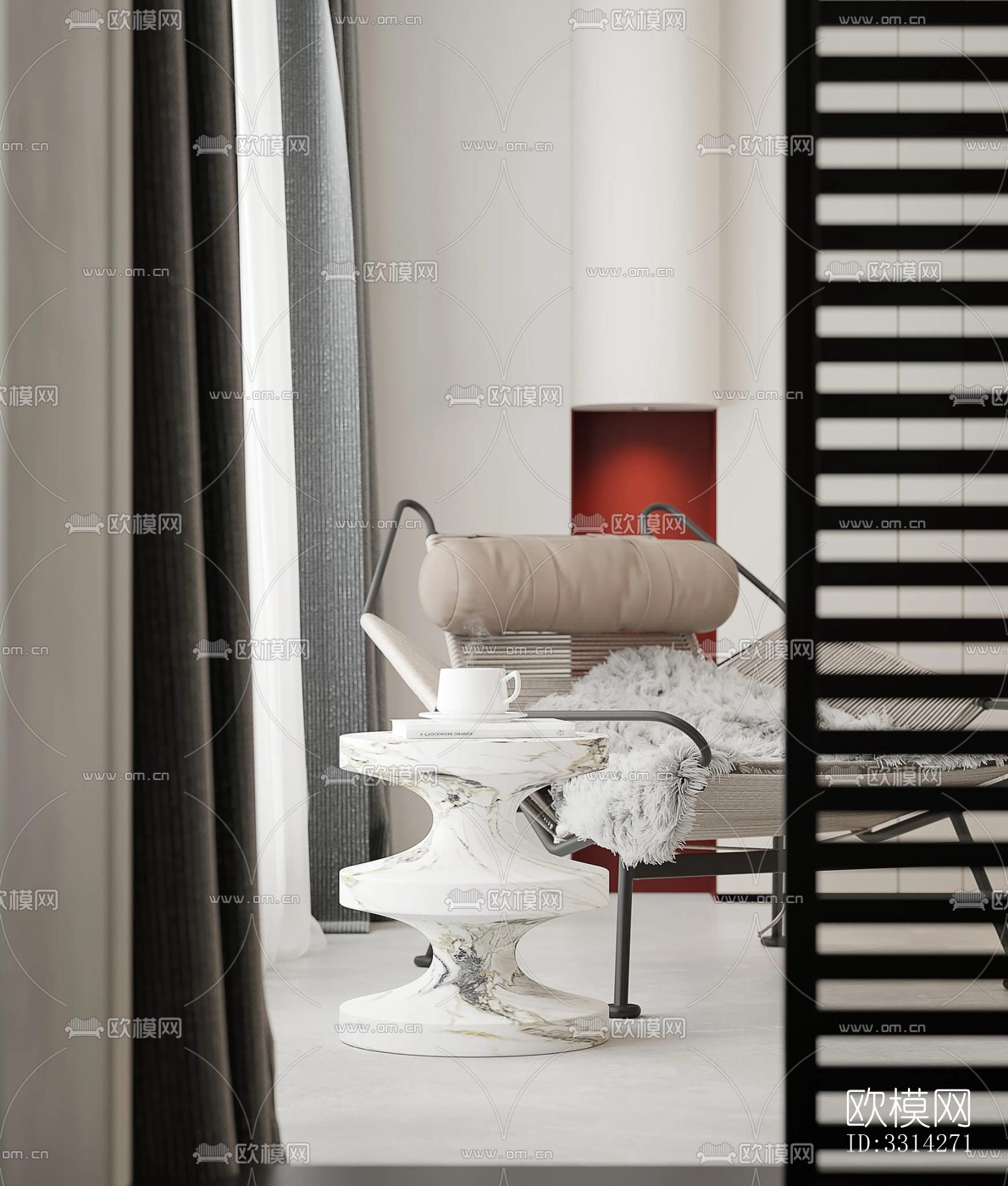 现代客餐厅效果图下载（渲染图11）