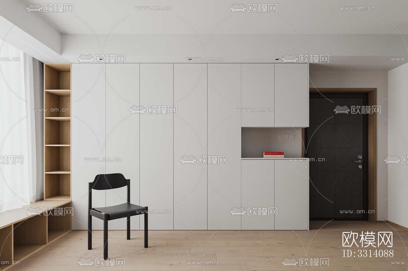 现代客餐厅效果图下载（渲染图2）