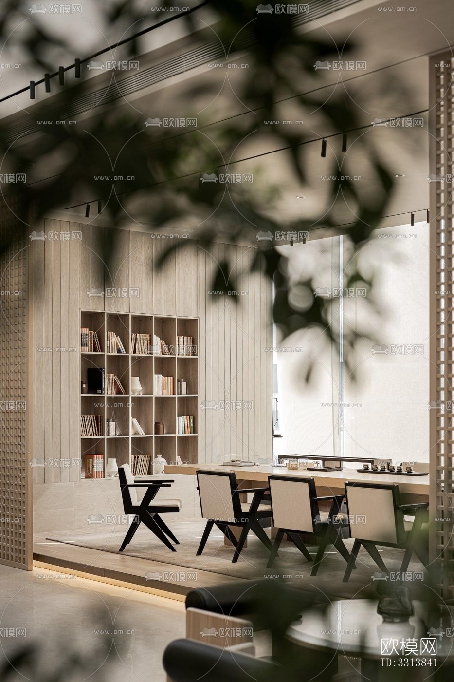 现代客餐厅效果图下载（渲染图7）