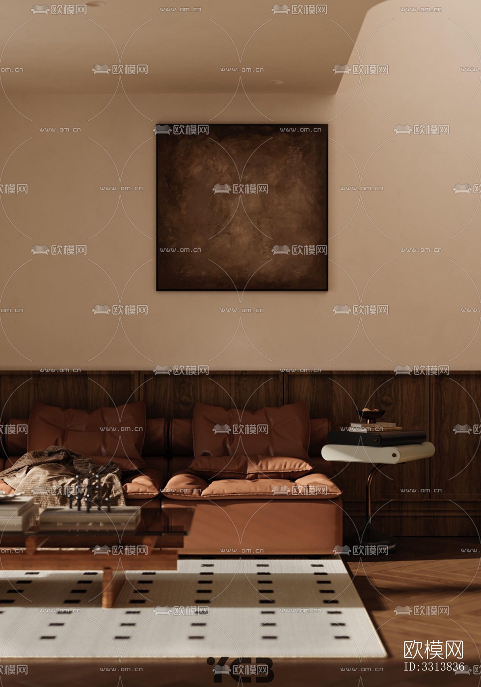 现代客餐厅效果图下载（渲染图5）