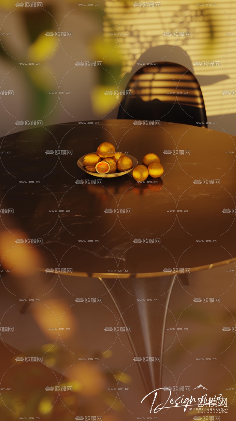 现代客餐厅效果图下载（渲染图6）