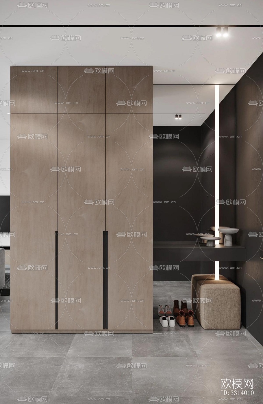 现代客餐厅效果图下载（渲染图4）