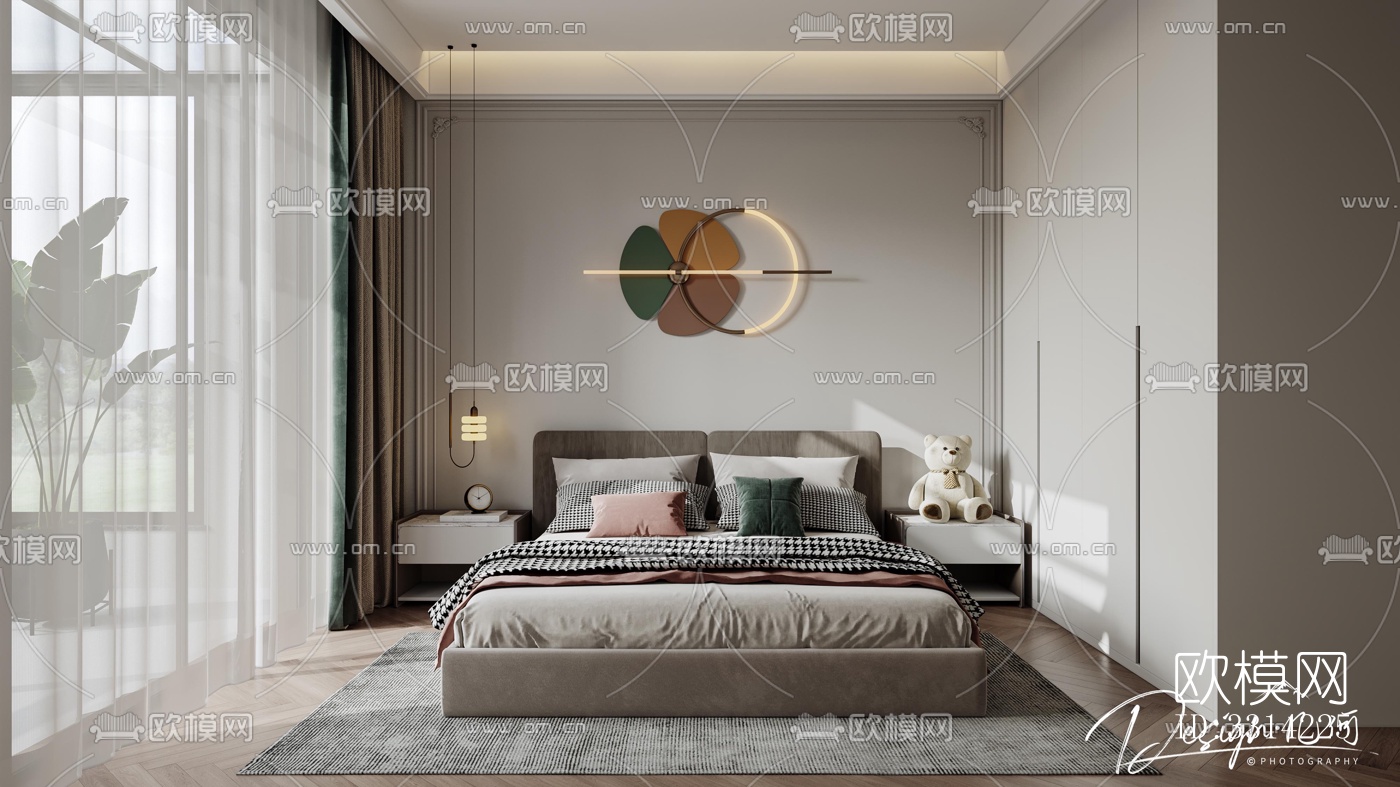 现代客餐厅效果图下载（渲染图9）