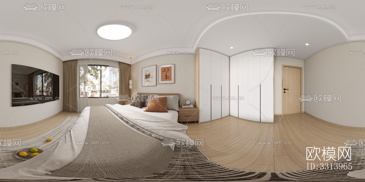 现代客餐厅效果图下载（渲染图7）