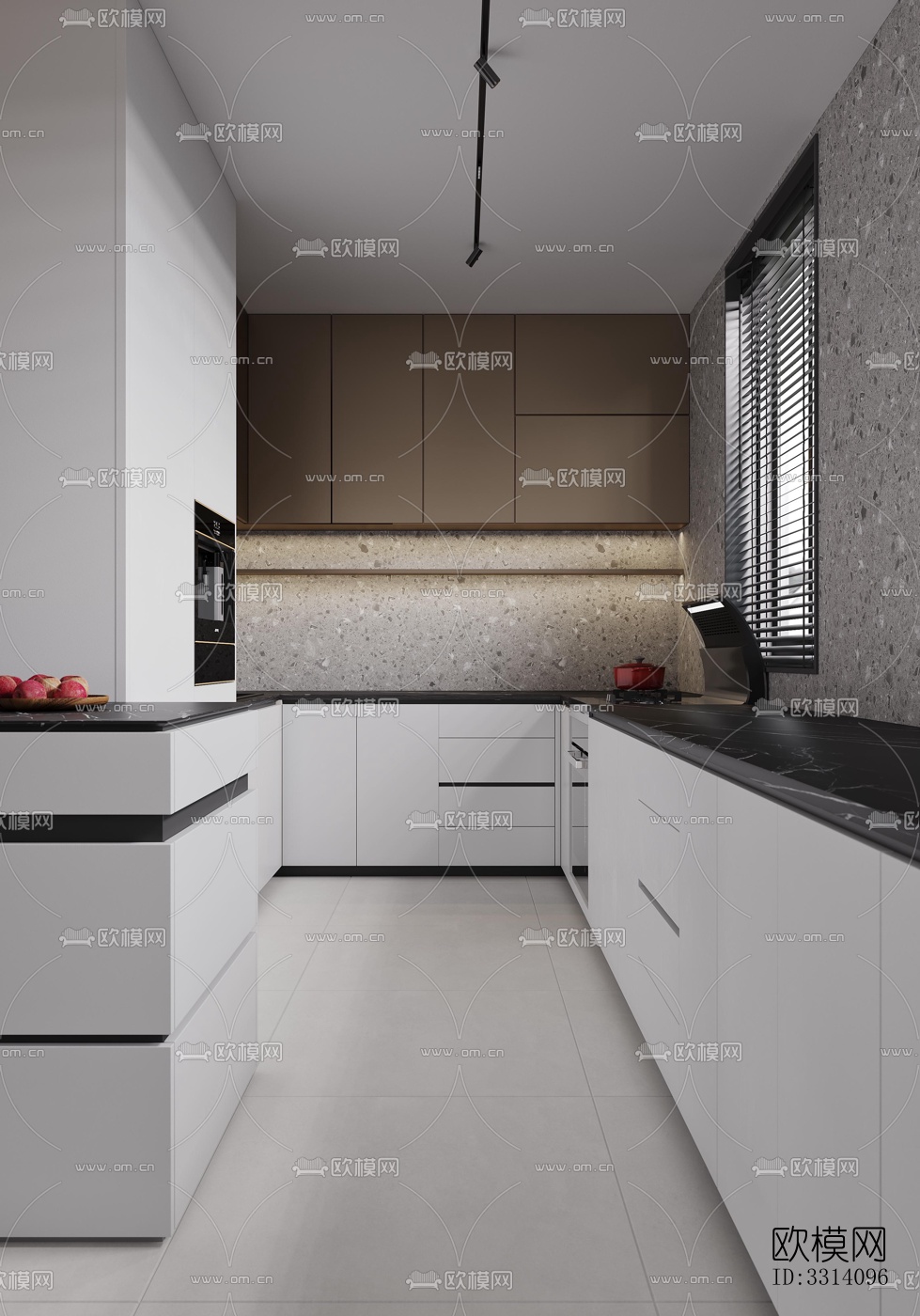 现代客餐厅效果图下载（渲染图2）