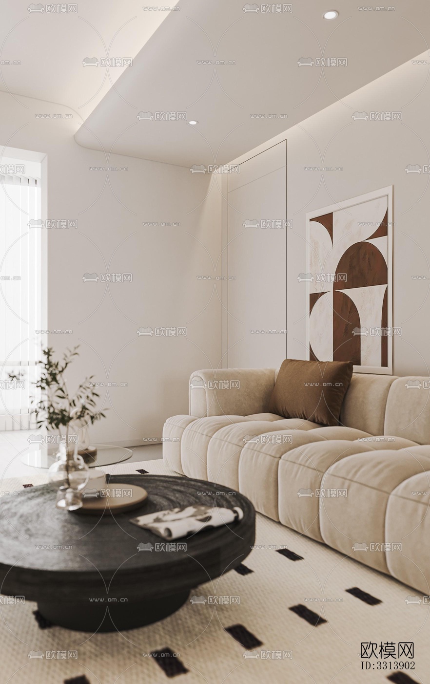 现代客餐厅效果图下载（渲染图11）