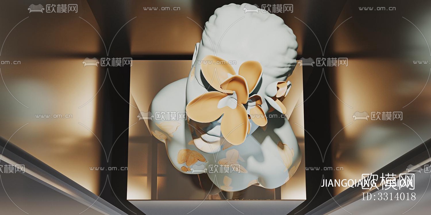 现代客餐厅效果图下载（渲染图9）