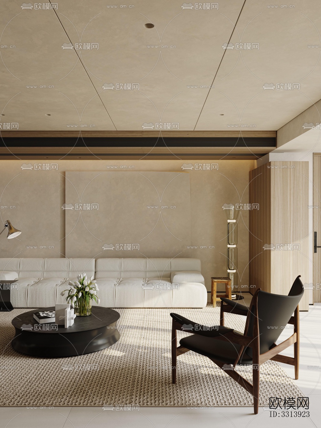 现代客餐厅效果图下载（渲染图15）