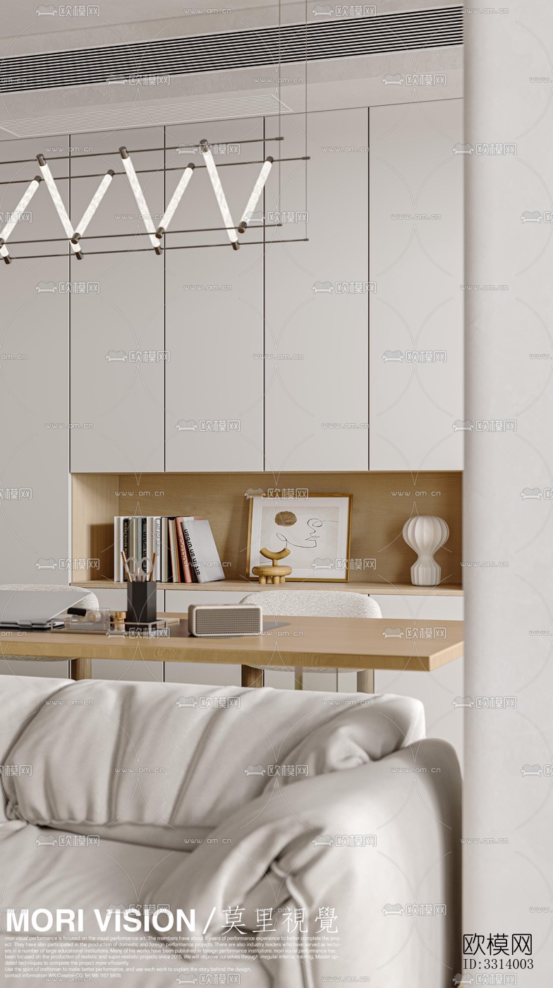 现代客餐厅效果图下载（渲染图16）