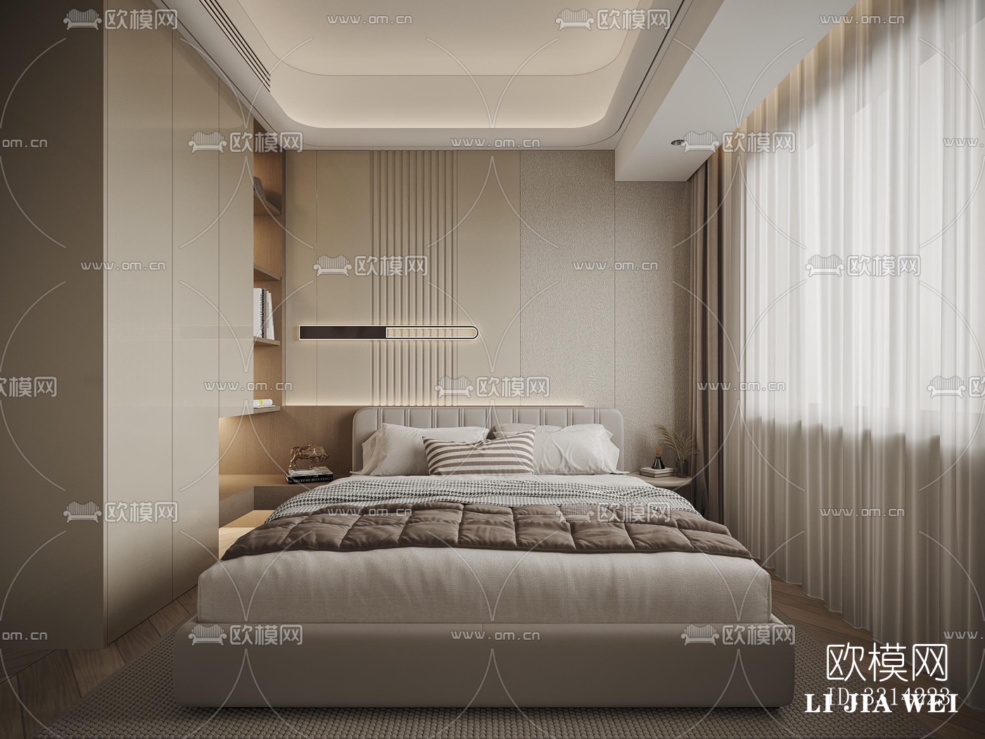 现代客餐厅效果图下载（渲染图6）