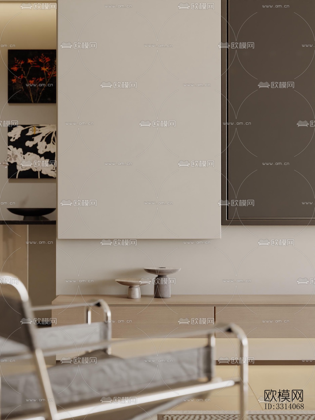 现代客餐厅效果图下载（渲染图9）