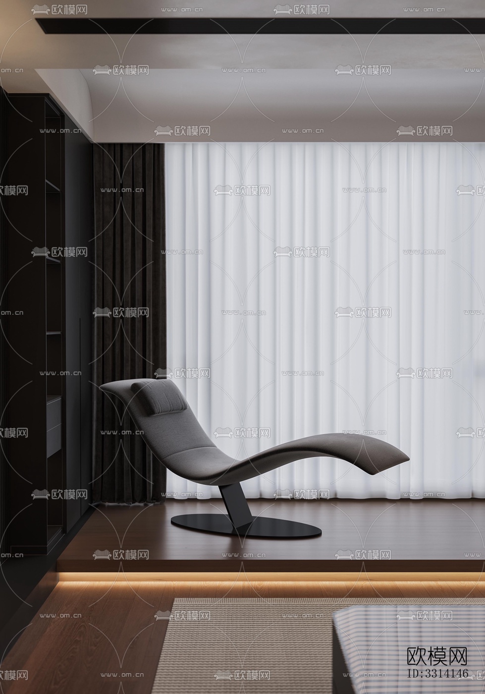 现代客餐厅效果图下载（渲染图10）