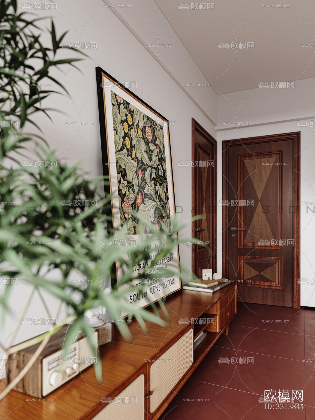 现代客餐厅效果图下载（渲染图6）