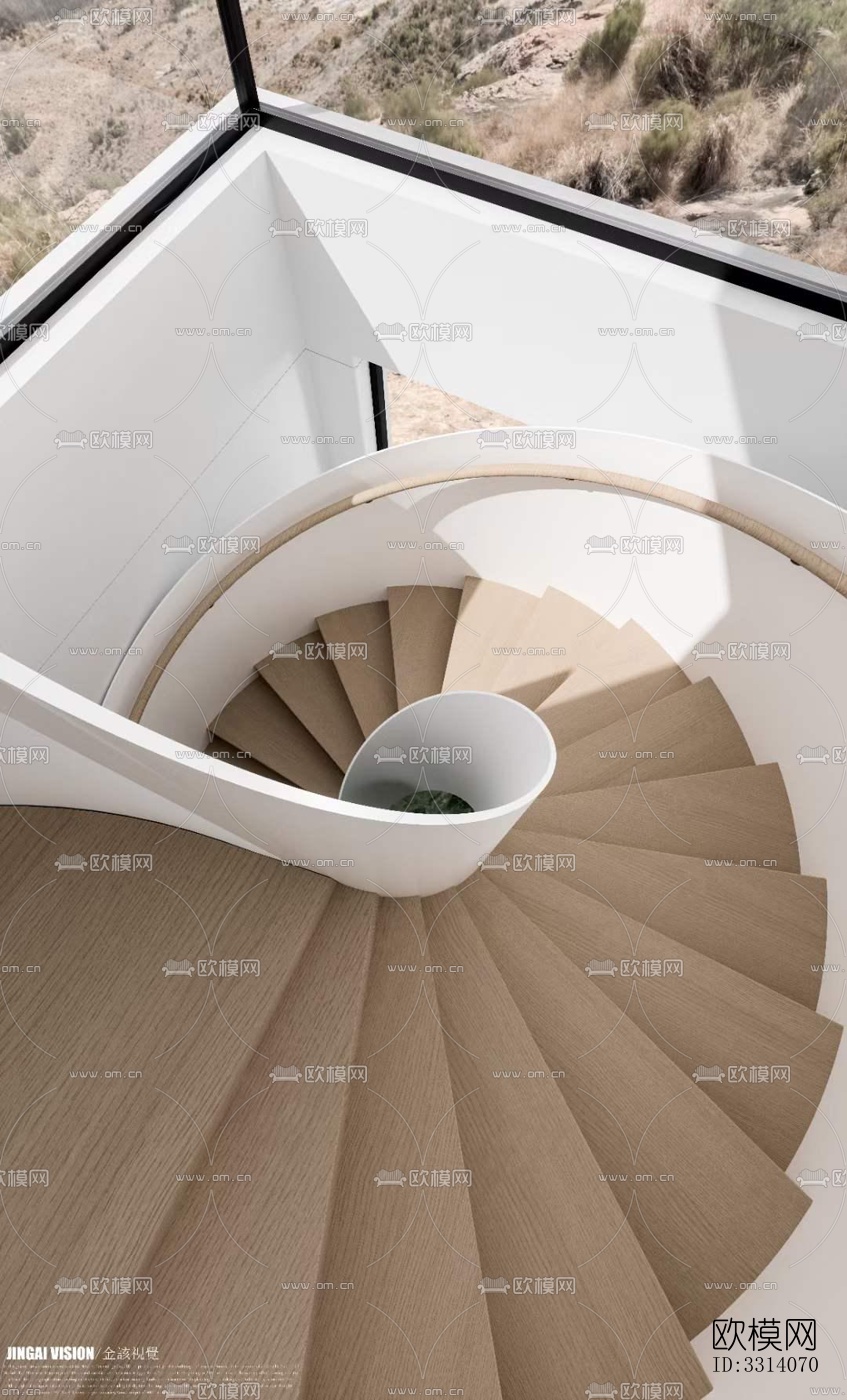 现代客餐厅效果图下载（渲染图6）