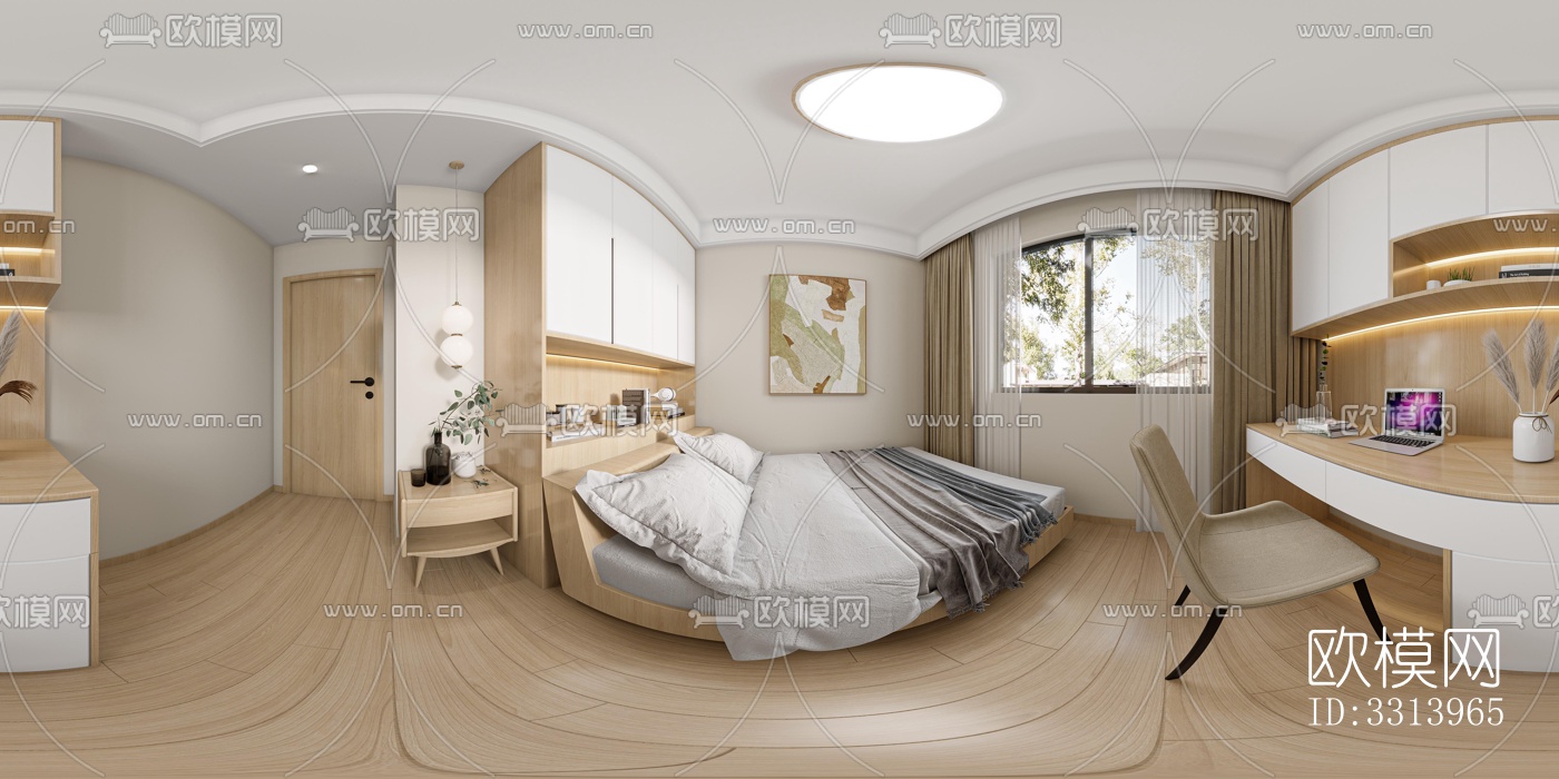 现代客餐厅效果图下载（渲染图4）