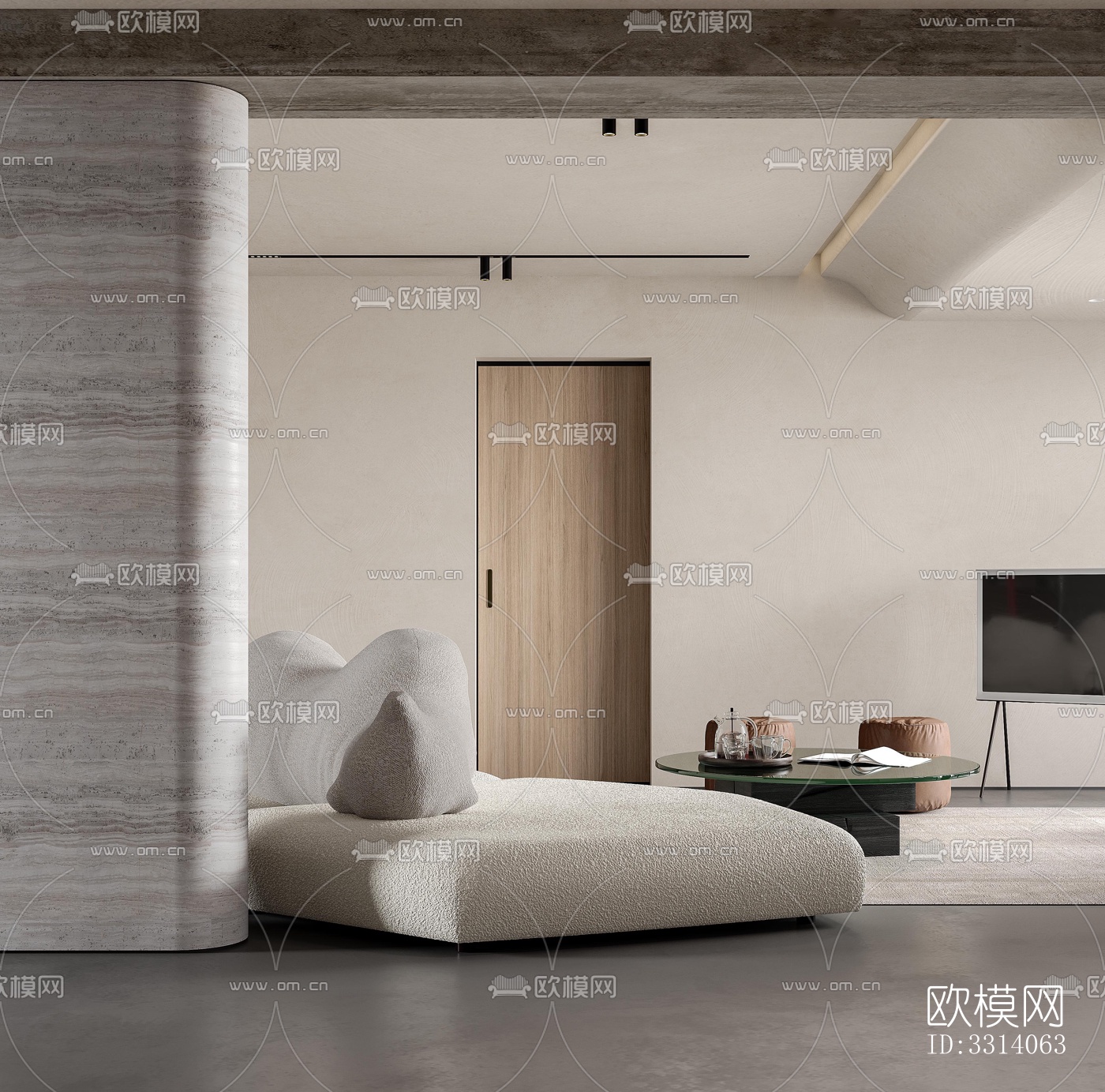 现代客餐厅效果图下载（渲染图11）