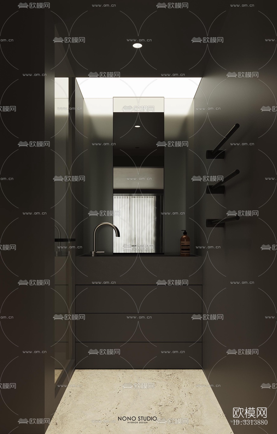 现代客餐厅效果图下载（渲染图7）